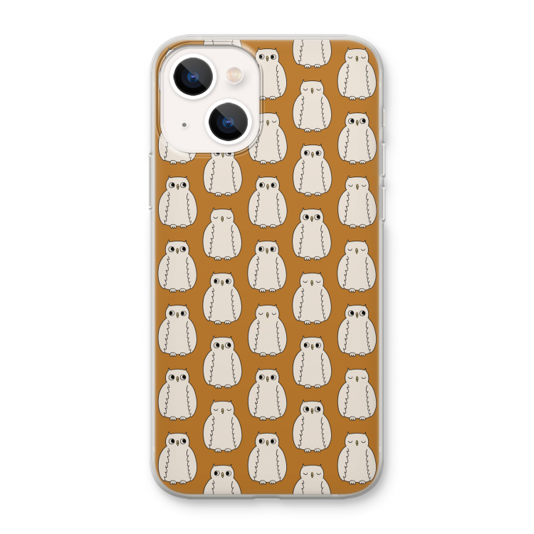 Uilen: iPhone 13 mini Transparant Hoesje