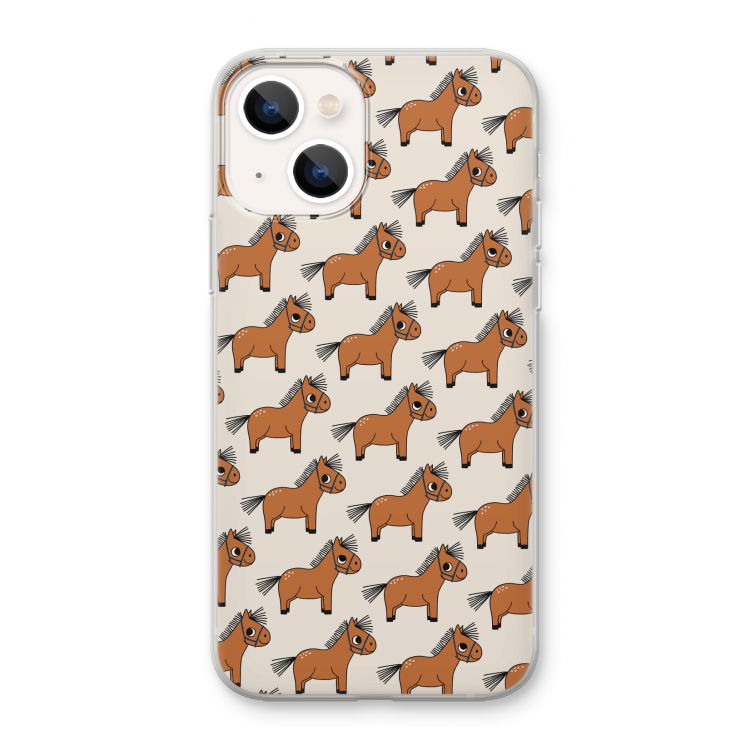 Pony: iPhone 13 mini Transparant Hoesje