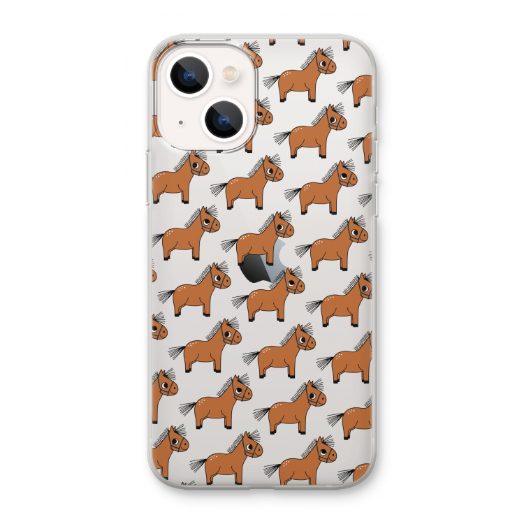 Pony: iPhone 13 mini Transparant Hoesje