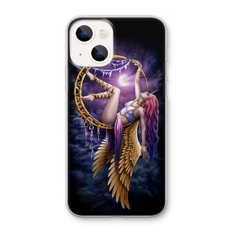 Aerial Angel: iPhone 13 mini Transparant Hoesje