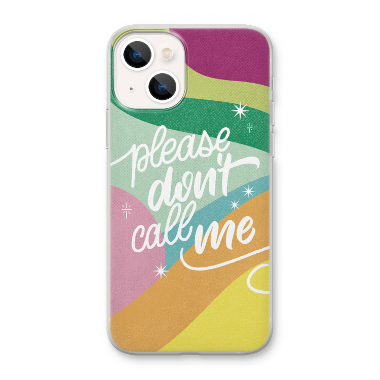 Don't call: iPhone 13 mini Transparant Hoesje