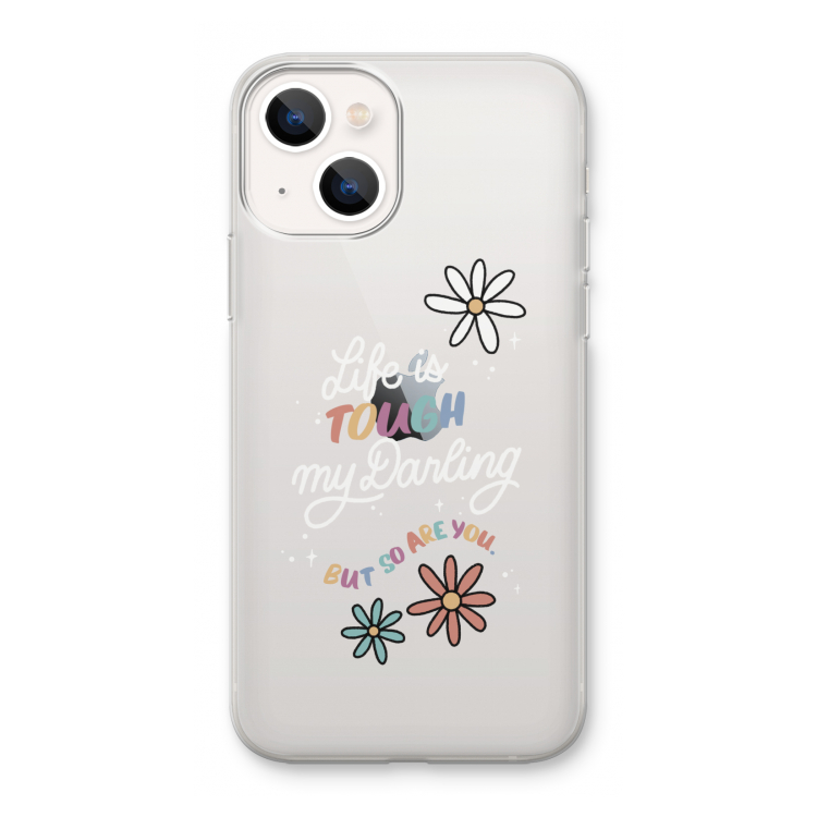 Tough Life: iPhone 13 mini Transparant Hoesje