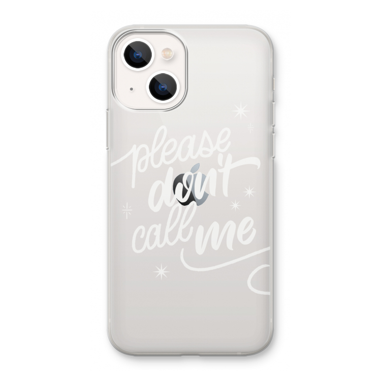 Don't call: iPhone 13 mini Transparant Hoesje