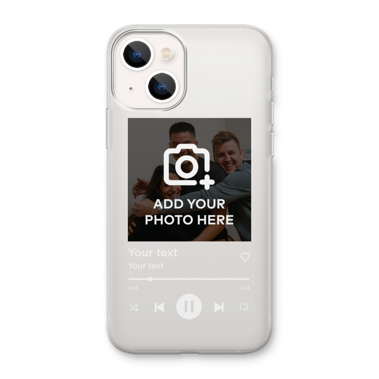 Music Player: iPhone 13 mini Transparant Hoesje
