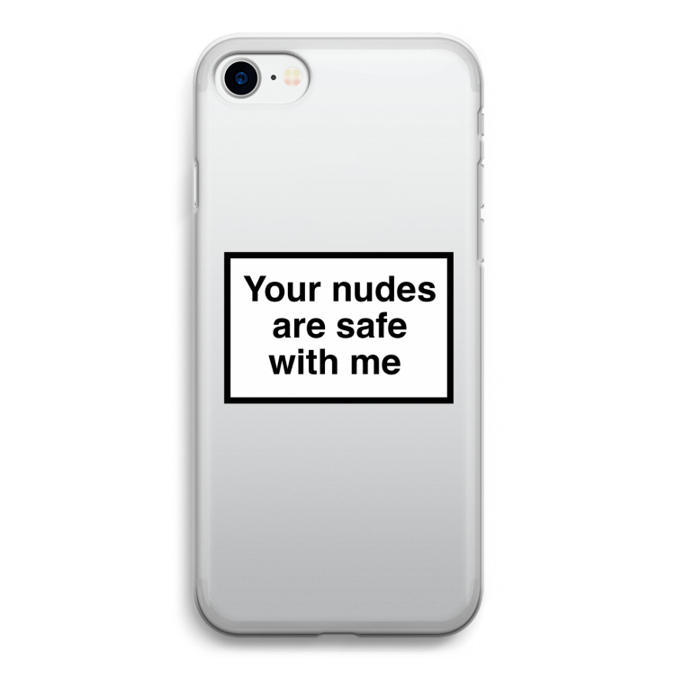 Safe with me: iPhone SE 2020 Transparant Hoesje