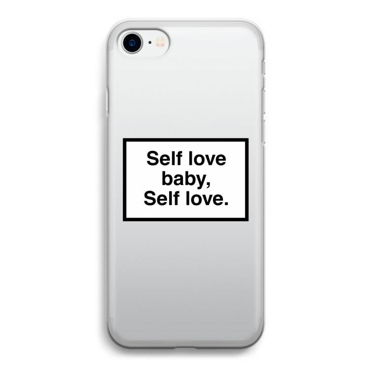 Self love: iPhone SE 2020 Transparant Hoesje