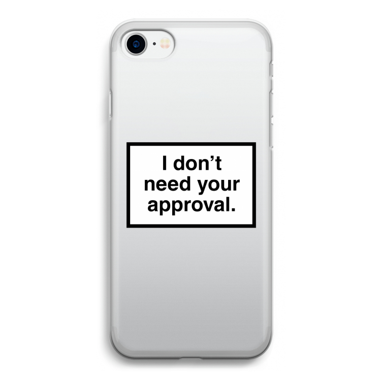 Don't need approval: iPhone SE 2020 Transparant Hoesje