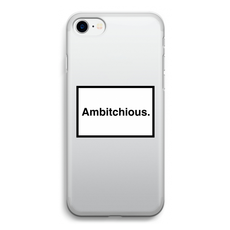 Ambitchious: iPhone SE 2020 Transparant Hoesje