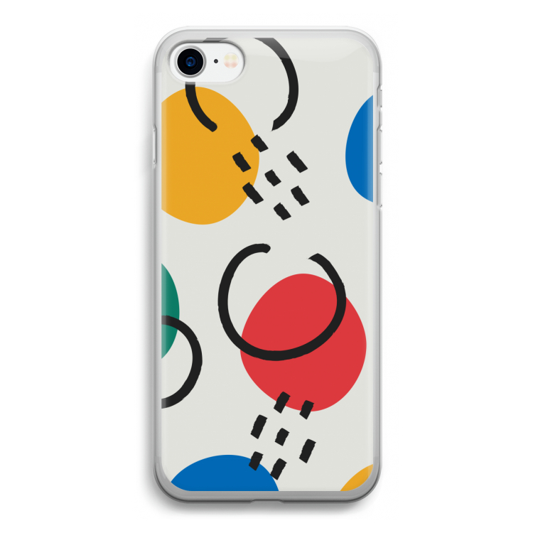 Illustratieve pop 3: iPhone SE 2020 Transparant Hoesje