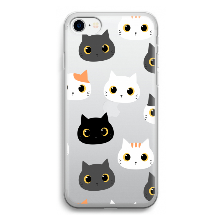 Katten: iPhone SE 2020 Transparant Hoesje