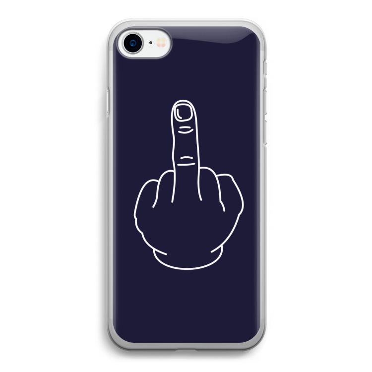 F**k U: iPhone SE 2020 Transparant Hoesje