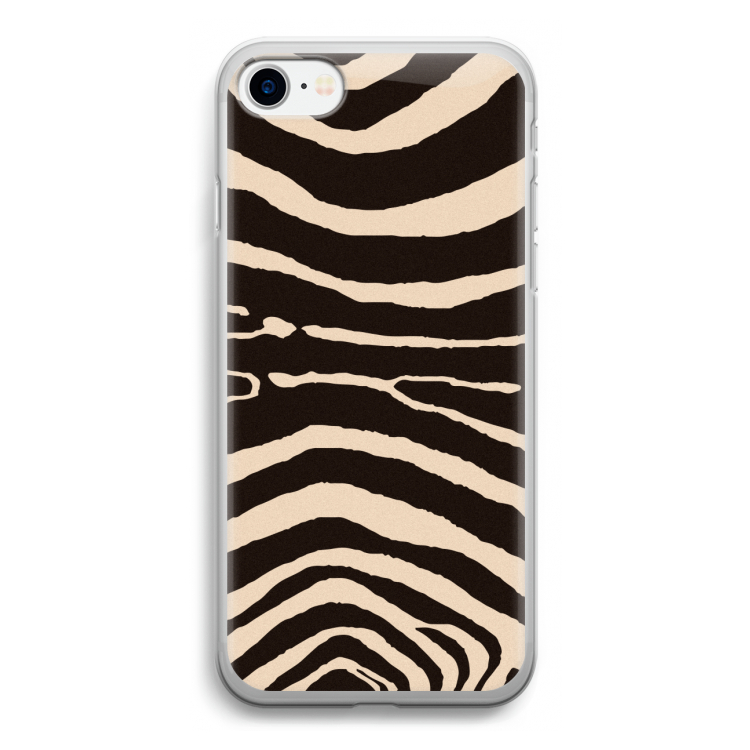 Arizona Zebra: iPhone SE 2020 Transparant Hoesje
