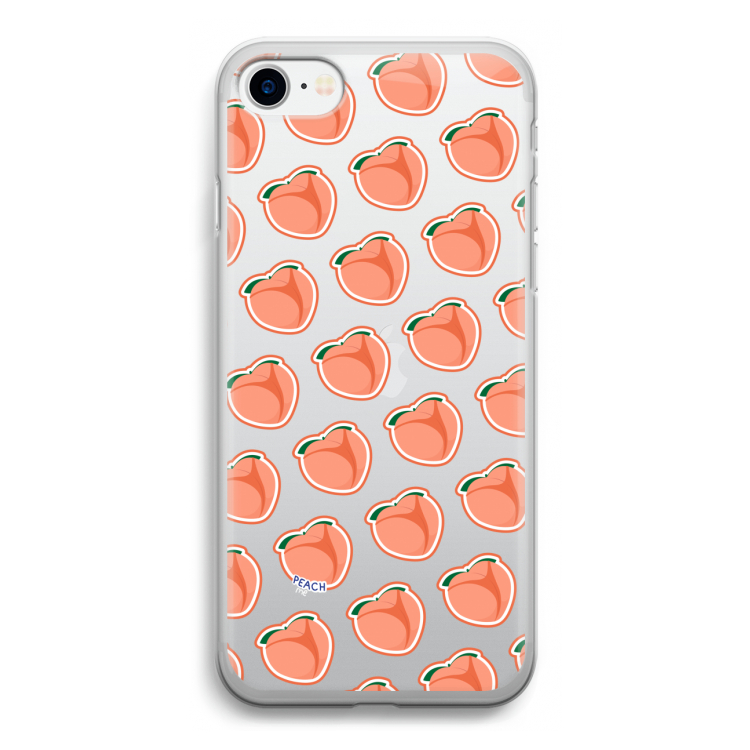 Just peachy: iPhone SE 2020 Transparant Hoesje