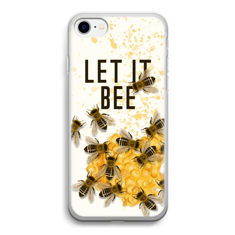 Let it bee: iPhone SE 2020 Transparant Hoesje