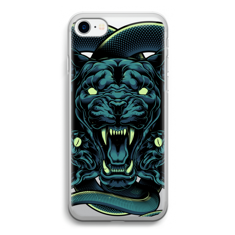 Cougar and Vipers: iPhone SE 2020 Transparant Hoesje