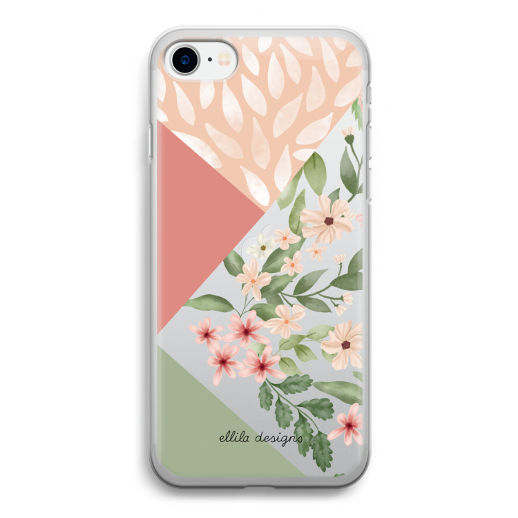 Sweet heaven geometrics: iPhone SE 2020 Transparant Hoesje