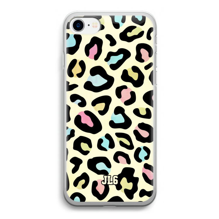 Leopard pattern: iPhone SE 2020 Transparant Hoesje