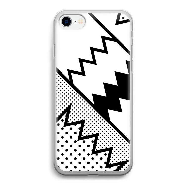 Pop Art #5: iPhone SE 2020 Transparant Hoesje