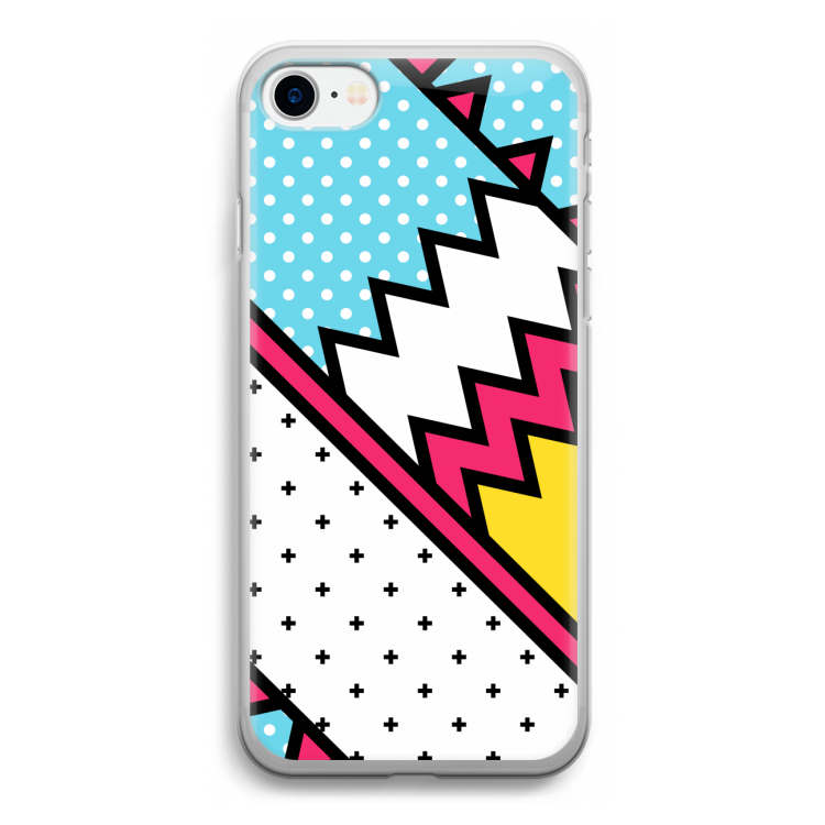 Pop Art #2: iPhone SE 2020 Transparant Hoesje