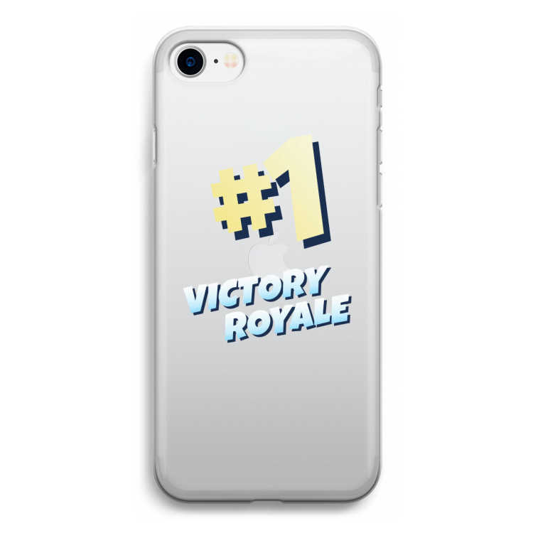 Victory Royale: iPhone SE 2020 Transparant Hoesje