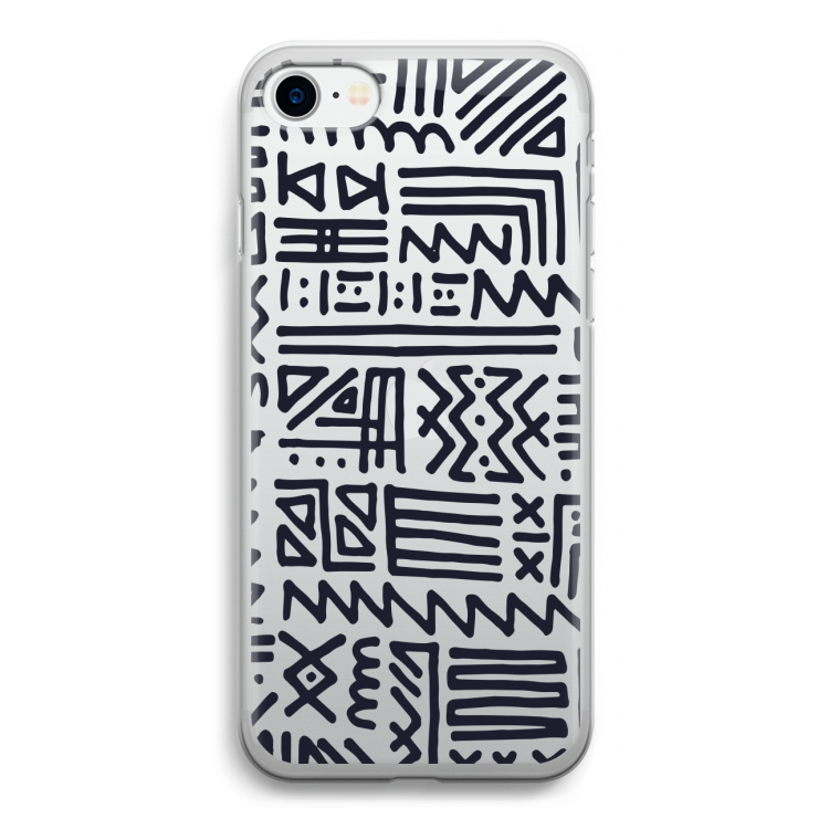 Marrakech print: iPhone SE 2020 Transparant Hoesje