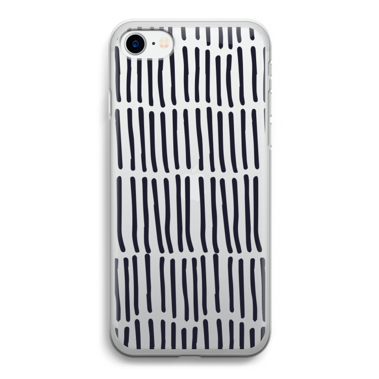 Moroccan stripes: iPhone SE 2020 Transparant Hoesje