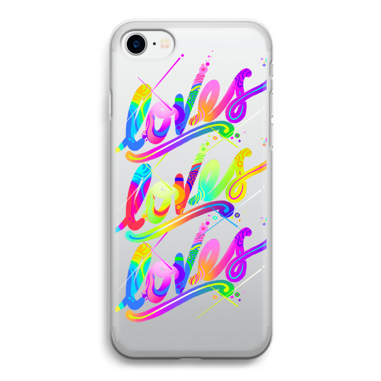 Loves: iPhone SE 2020 Transparant Hoesje