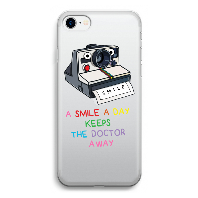Smile: iPhone SE 2020 Transparant Hoesje