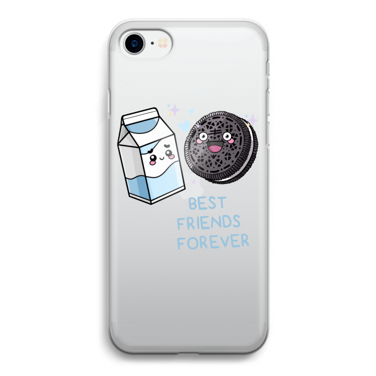 Best Friend Forever: iPhone SE 2020 Transparant Hoesje