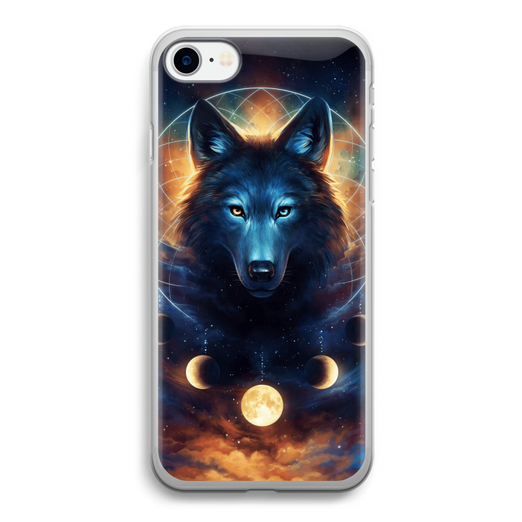 Wolf Dreamcatcher: iPhone SE 2020 Transparant Hoesje
