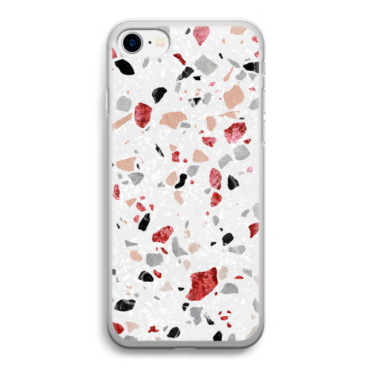 Terrazzo N°12: iPhone SE 2020 Transparant Hoesje
