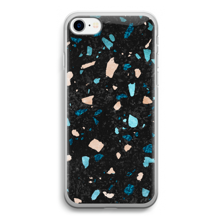 Terrazzo N°11: iPhone SE 2020 Transparant Hoesje