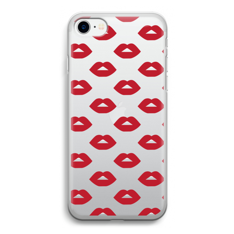 Lips: iPhone SE 2020 Transparant Hoesje