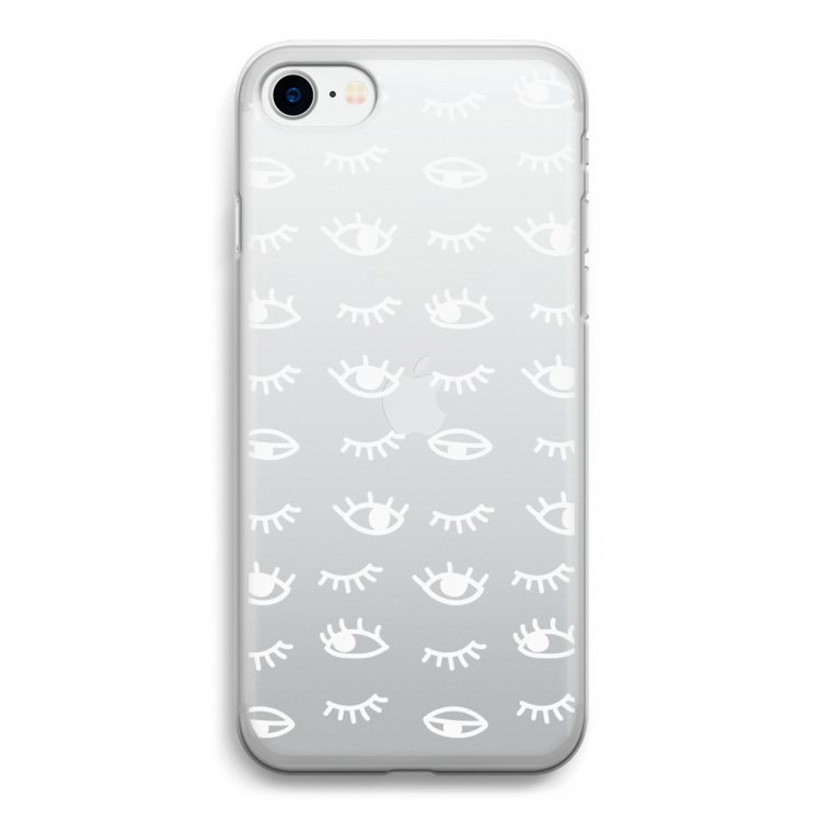 Eye pattern #3: iPhone SE 2020 Transparant Hoesje