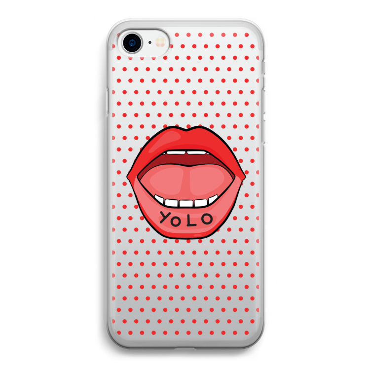Yolo Denise: iPhone SE 2020 Transparant Hoesje