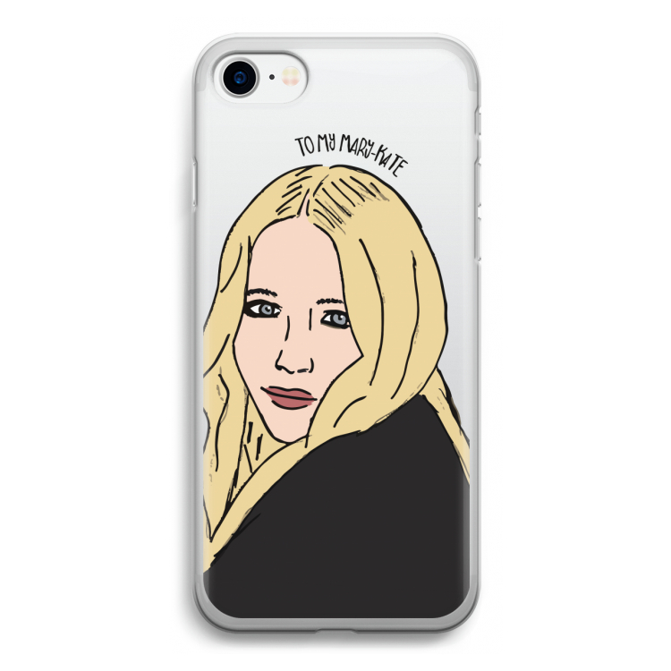 Mary Kate: iPhone SE 2020 Transparant Hoesje