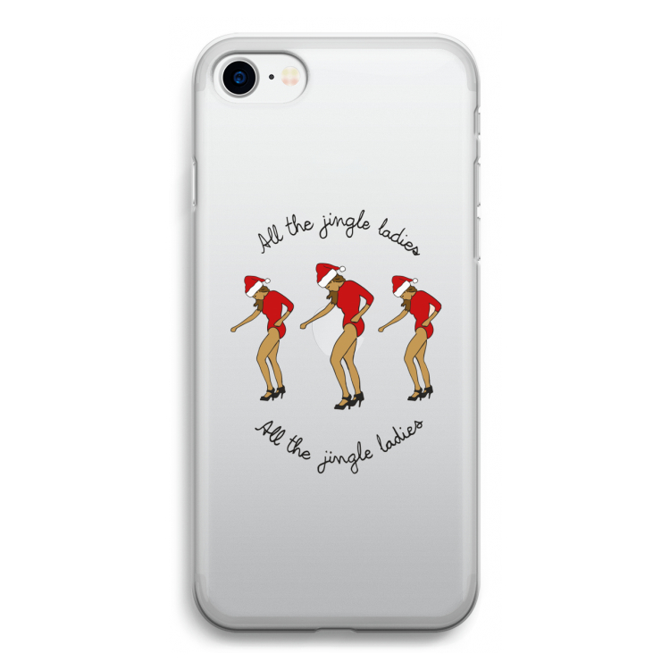 Jingle Ladies: iPhone SE 2020 Transparant Hoesje