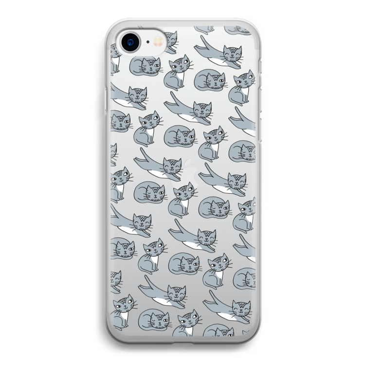 Poezen: iPhone SE 2020 Transparant Hoesje