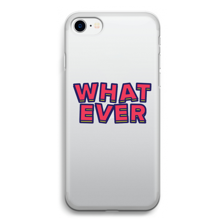 Whatever: iPhone SE 2020 Transparant Hoesje