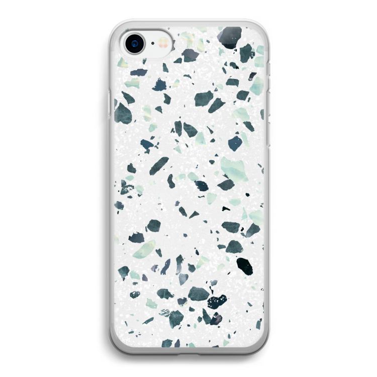 Terrazzo N°2: iPhone SE 2020 Transparant Hoesje