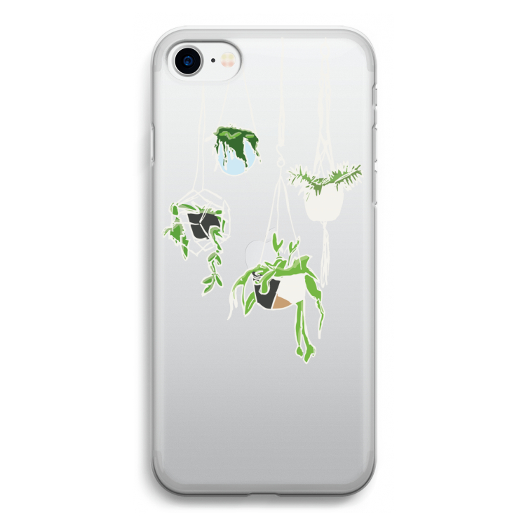 Hang In There: iPhone SE 2020 Transparant Hoesje