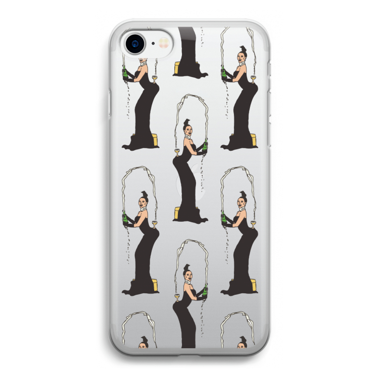 Pop Some Kim: iPhone SE 2020 Transparant Hoesje