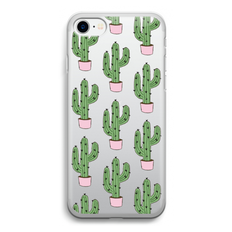 Cactus Lover: iPhone SE 2020 Transparant Hoesje