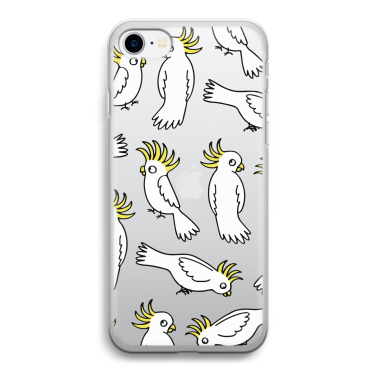Papegaai: iPhone SE 2020 Transparant Hoesje