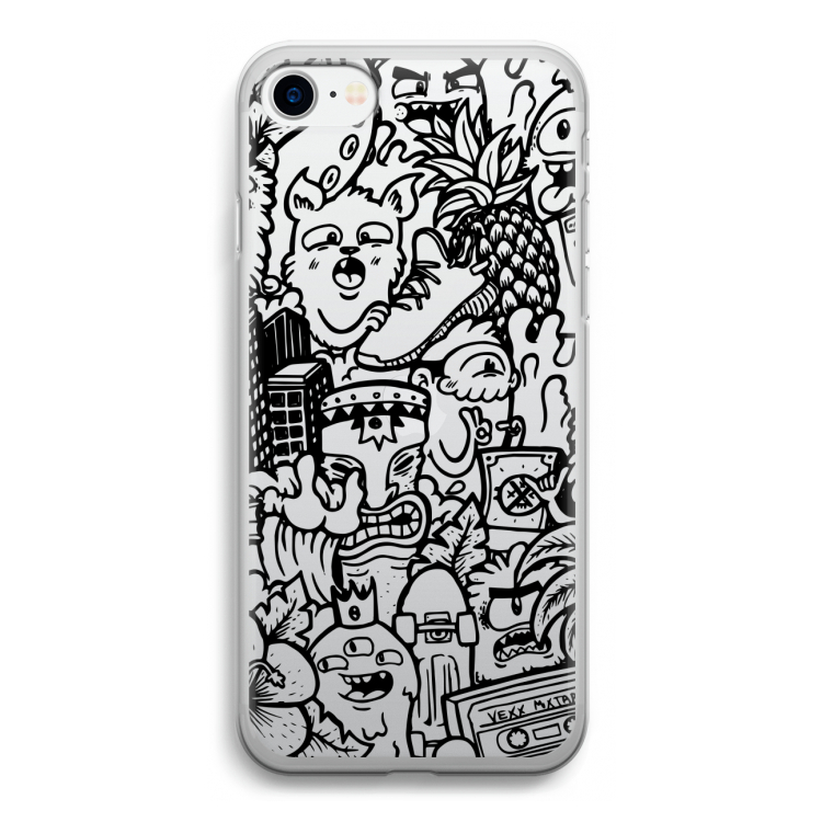 Vexx Black Mixtape: iPhone SE 2020 Transparant Hoesje