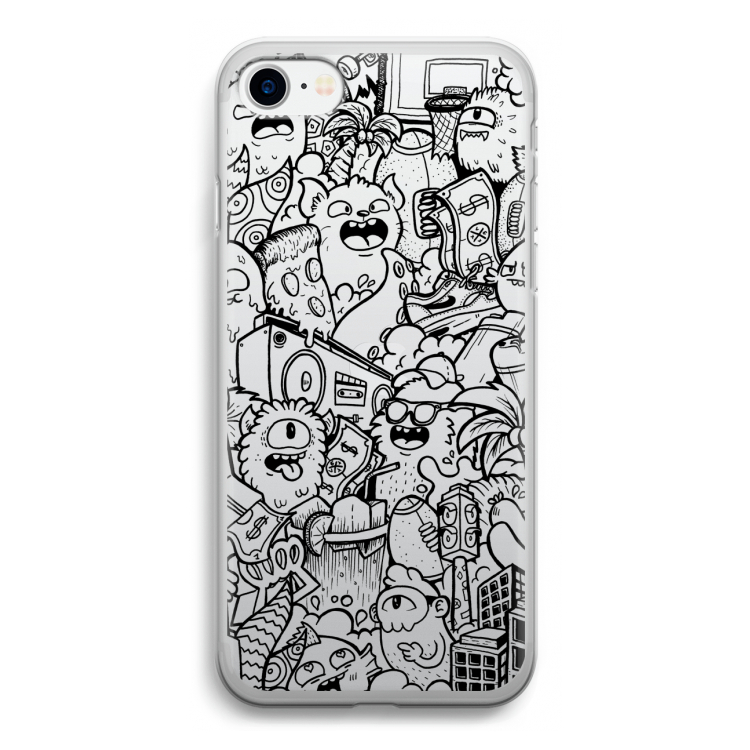 Vexx Black City : iPhone SE 2020 Transparant Hoesje