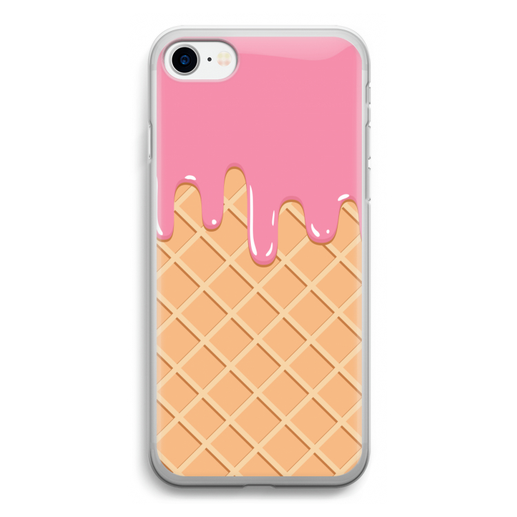 Ice cream: iPhone SE 2020 Transparant Hoesje