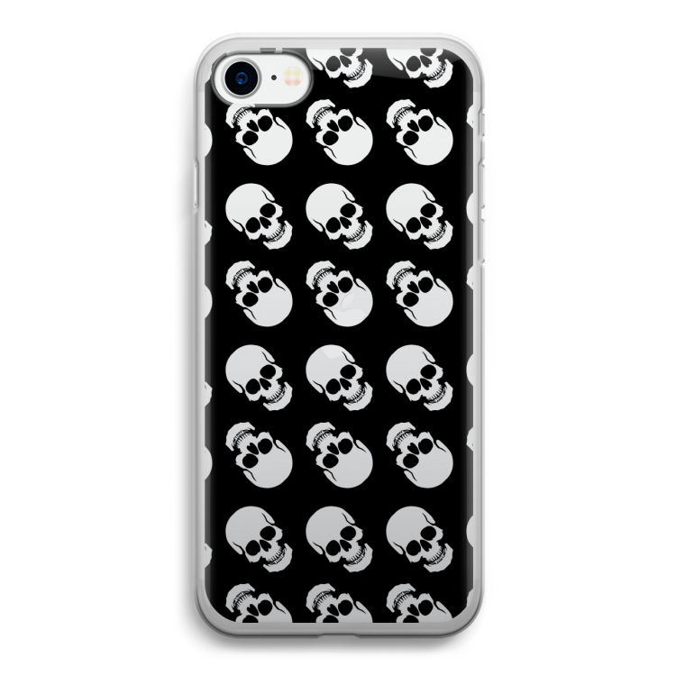 Musketon Skulls: iPhone SE 2020 Transparant Hoesje