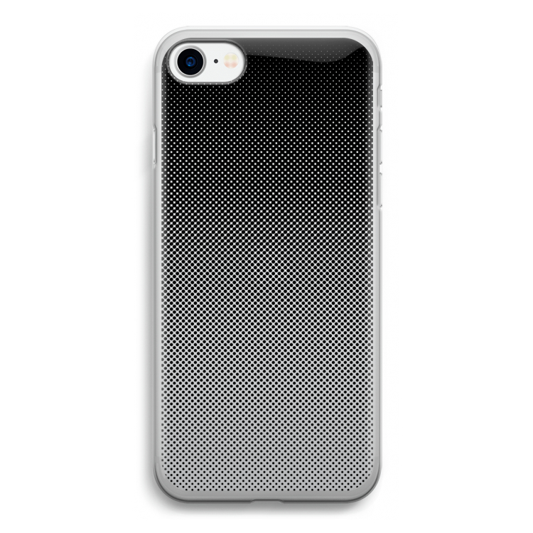 Musketon Halftone: iPhone SE 2020 Transparant Hoesje