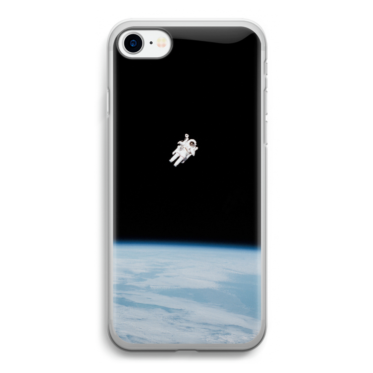 Alone in Space: iPhone SE 2020 Transparant Hoesje